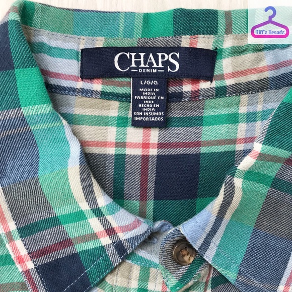 CHAPS SOFT COTTON BUTTON UP SHIRT - Picture 9 of 13